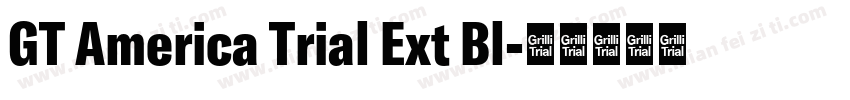 GT America Trial Ext Bl字体转换